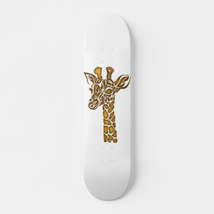 Giraffe with ethnic and tribal ornaments skateboard