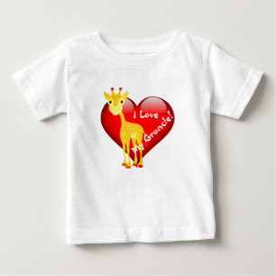 Giraffe with I love my Gruncle! Baby T-Shirt