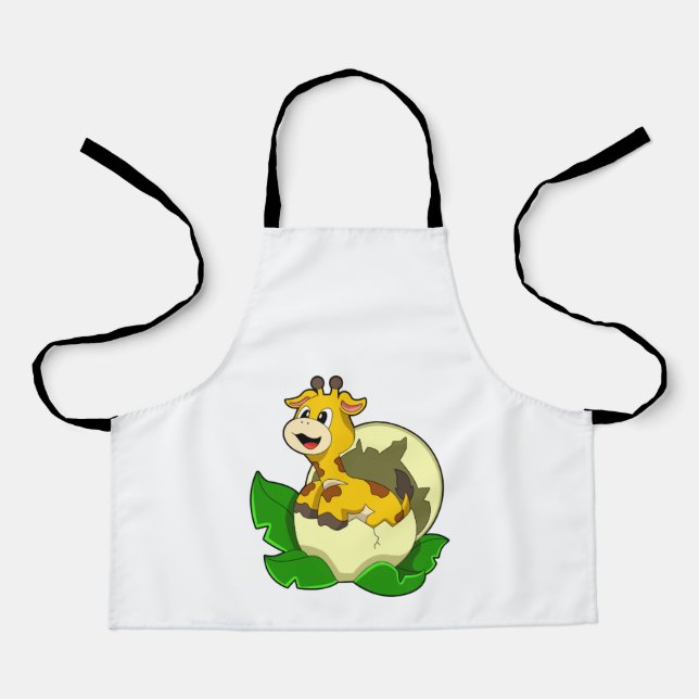 Giraffe with Leaf & Egg Apron (Front)