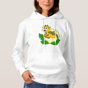 Giraffe with Leaf & Egg Hoodie