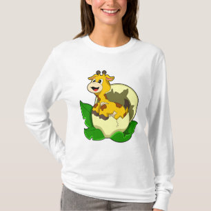 Giraffe with Leaf & Egg T-Shirt