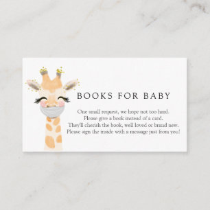 Giraffe with Mask Books for Baby Enclosure Card