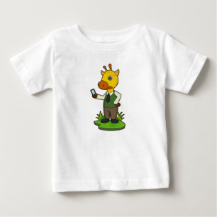 Giraffe with Mobile Baby T-Shirt