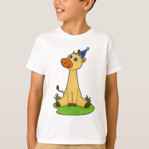 Giraffe with Party hat T-Shirt