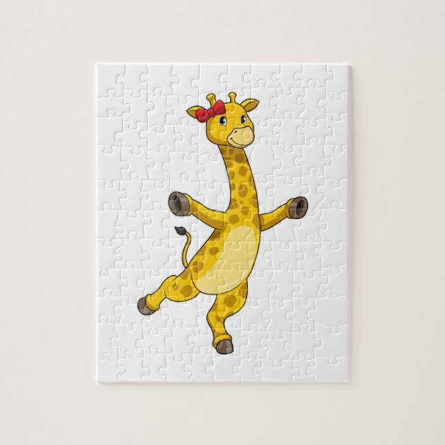 Giraffe with Ribbon Jigsaw Puzzle (Vertical)