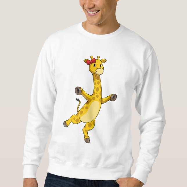 Giraffe with Ribbon Sweatshirt (Front)