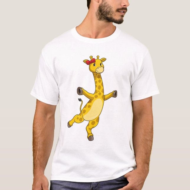 Giraffe with Ribbon T-Shirt (Front)
