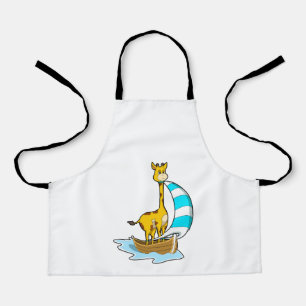 Giraffe with Sailing boat Apron