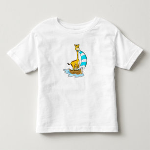 Giraffe with Sailing boat Toddler T-Shirt
