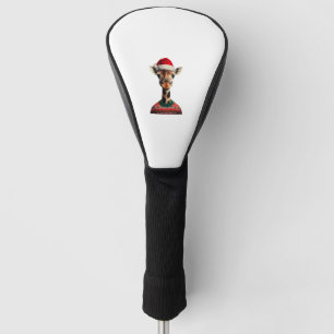 Giraffe With Santa Hat Christmas Safari Xmas Safar Golf Head Cover