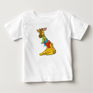 Giraffe with Scarf Baby T-Shirt