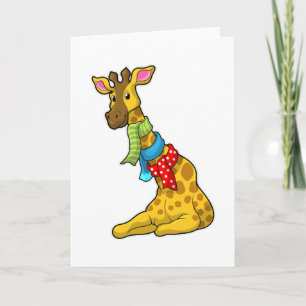 Giraffe with Scarf Card