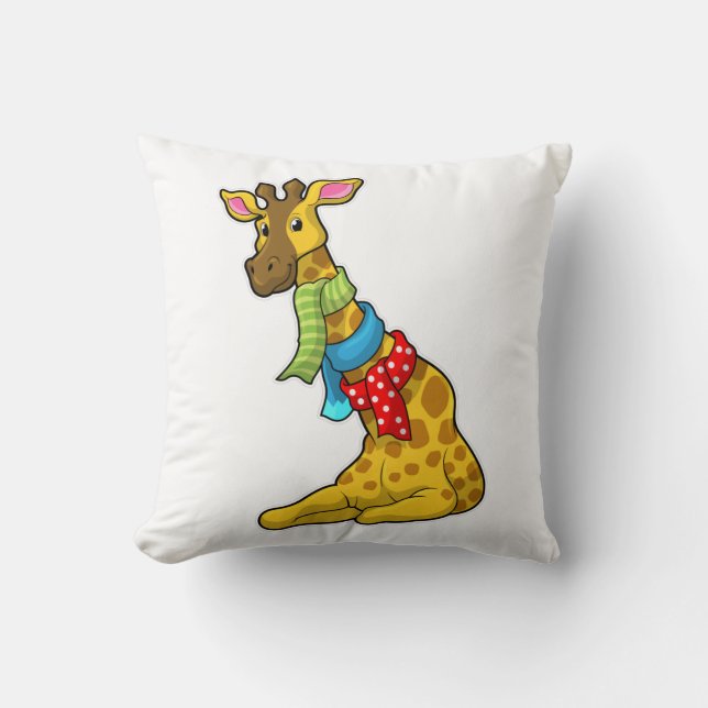 Giraffe with Scarf Cushion (Front)