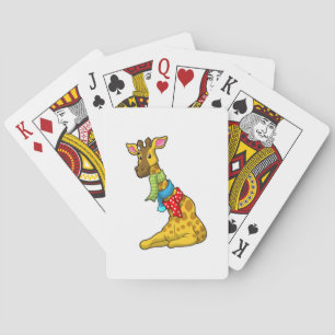 Giraffe with Scarf Playing Cards