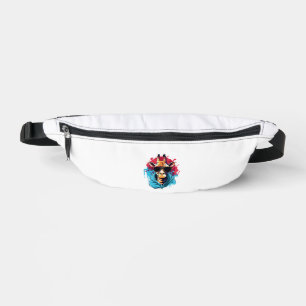 Giraffe With Sunglasses Bright Colours   Bum Bags