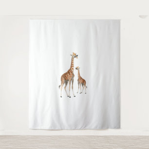 Giraffe with Sunglasses Jungle Safari Animal Giraf Tapestry