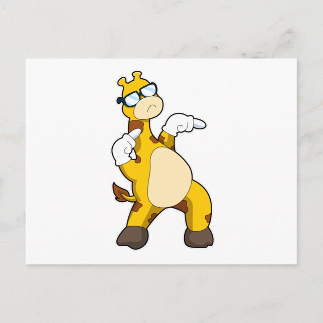 Giraffe with Sunglasses Postcard (Front)