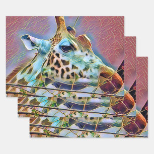GIRAFFE   WRAPPING PAPER SHEET
