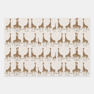 Giraffe Wrapping Paper Sheets