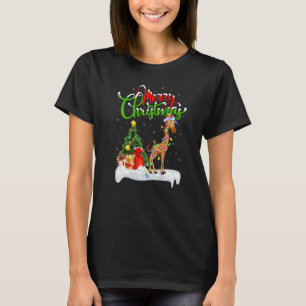 Giraffe  Xmas Decorations Santa Giraffe Christmas T-Shirt