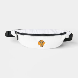 Giraffe Yellow Sun Abstract Animal Portrait Bum Bags