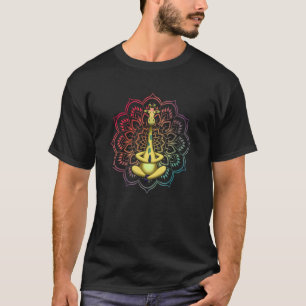 Giraffe Yoga Mandala Meditation Namaste Animal T-Shirt