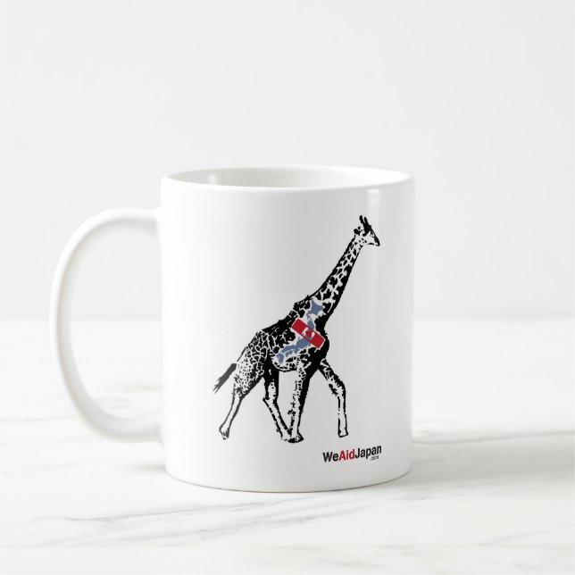 Giraffe & Zebra Mug キリンとシマウママグカップ (Left)