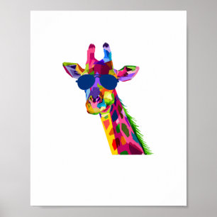 Giraffe Zoo Keeper Safari Animal Giraffe  Poster