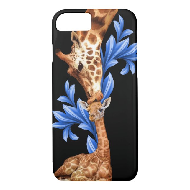 Giraffes- A Mother's love Case-Mate iPhone Case (Back)