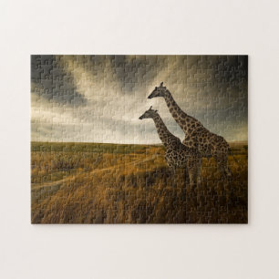 Giraffes and The Landscape Jigsaw Puzzle