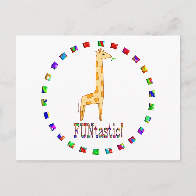 Giraffes are Funtastic Postcard (Front)