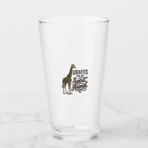 Giraffes Are My Spirit Animal Vintage Shirt Design Glass