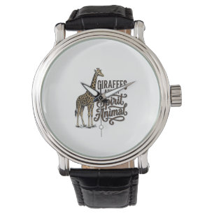 Giraffes Are My Spirit Animal Vintage Shirt Design Watch
