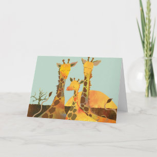 Giraffes Blank Card
