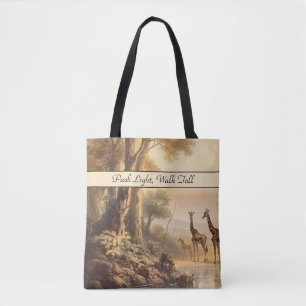 Giraffes by the River Tote Bag