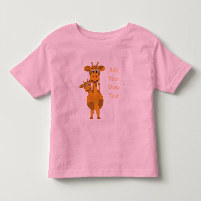 Giraffes Customise Toddler T-Shirt (Front)