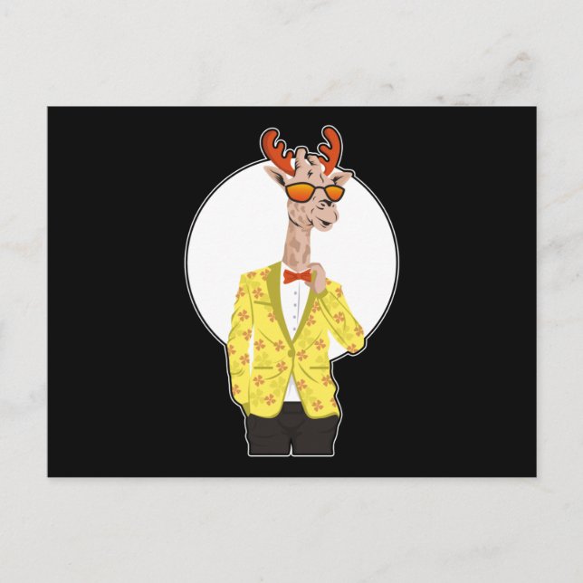 Giraffes Cute Safari Cool Animal Design Gift Postcard (Front)