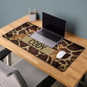Giraffes Desk Mat