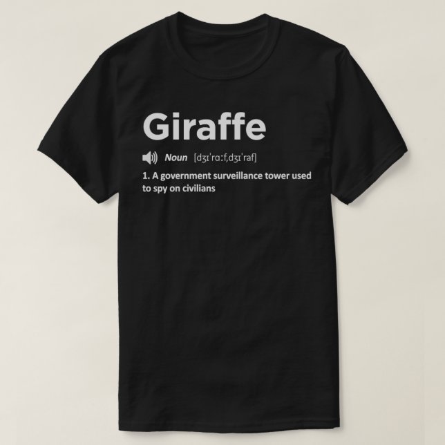 Giraffes Dont Exist 2 T-Shirt (Design Front)