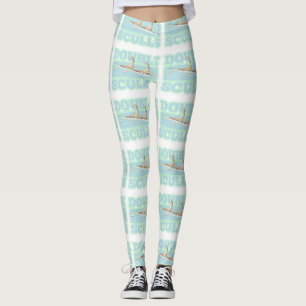 Giraffes double scull rowing regatta leggings