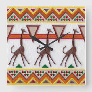 Giraffes in Africa Wall Clock