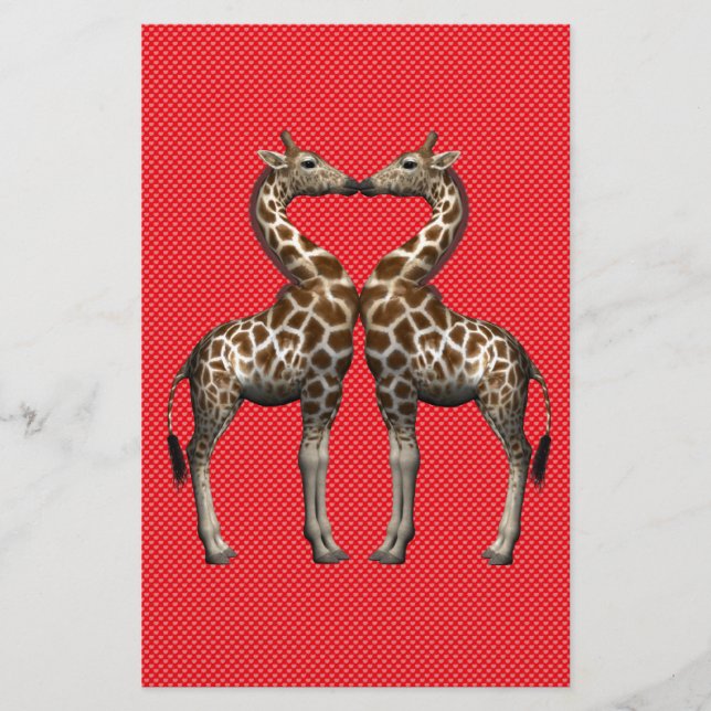 Giraffes In Love (Front)