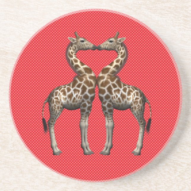 Giraffes In Love Coaster (Front)