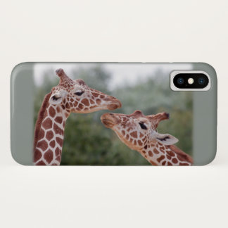 Giraffes in Love iPhone X Case