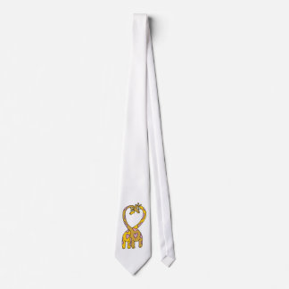 giraffes in love tie