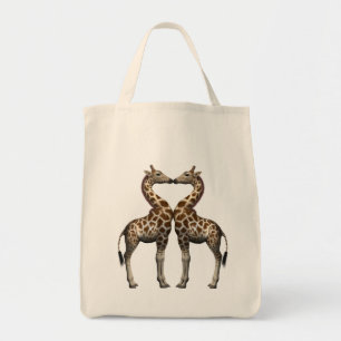 Giraffes In Love Tote Bag