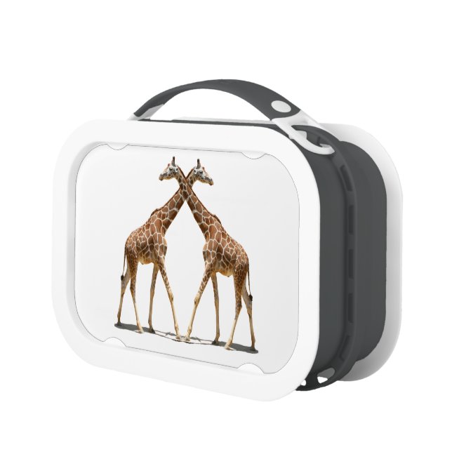 GIRAFFES IN PASSING LUNCH BOX (Left)