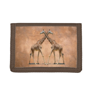 GIRAFFES IN PASSING TRI-FOLD WALLET