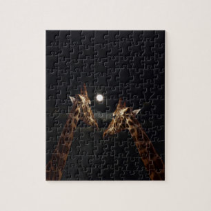 Giraffes_In The Moonlight. Jigsaw Puzzle