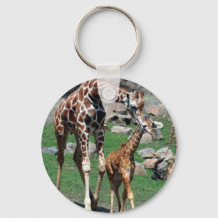 Giraffes Key Ring